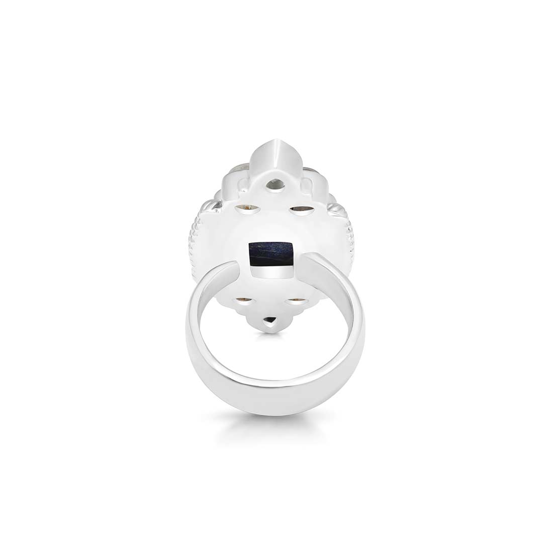 Lapis Lazuli, Blue Topaz And Moonstone Adjustable Ring-(LLP-CLS-5.)